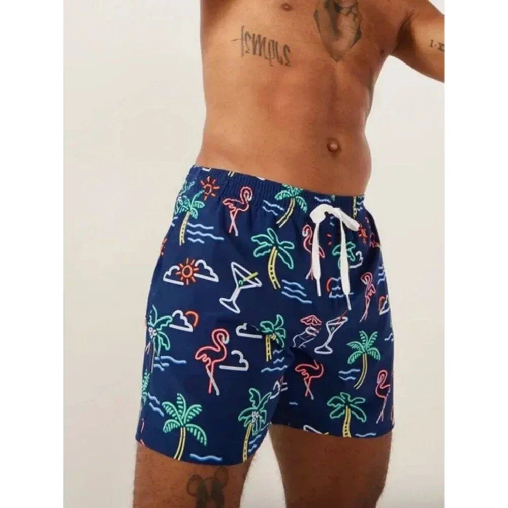 Chubbies Men The Neon Lights Classic Swim Trunk Size Large
